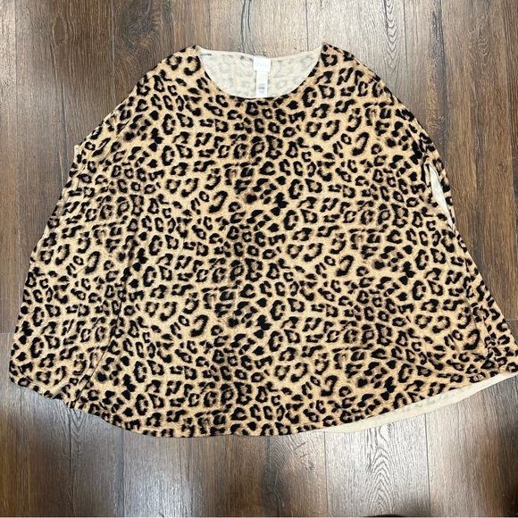 Chico’s Animal Chianti Cape SZ OS - Picture 2 of 8